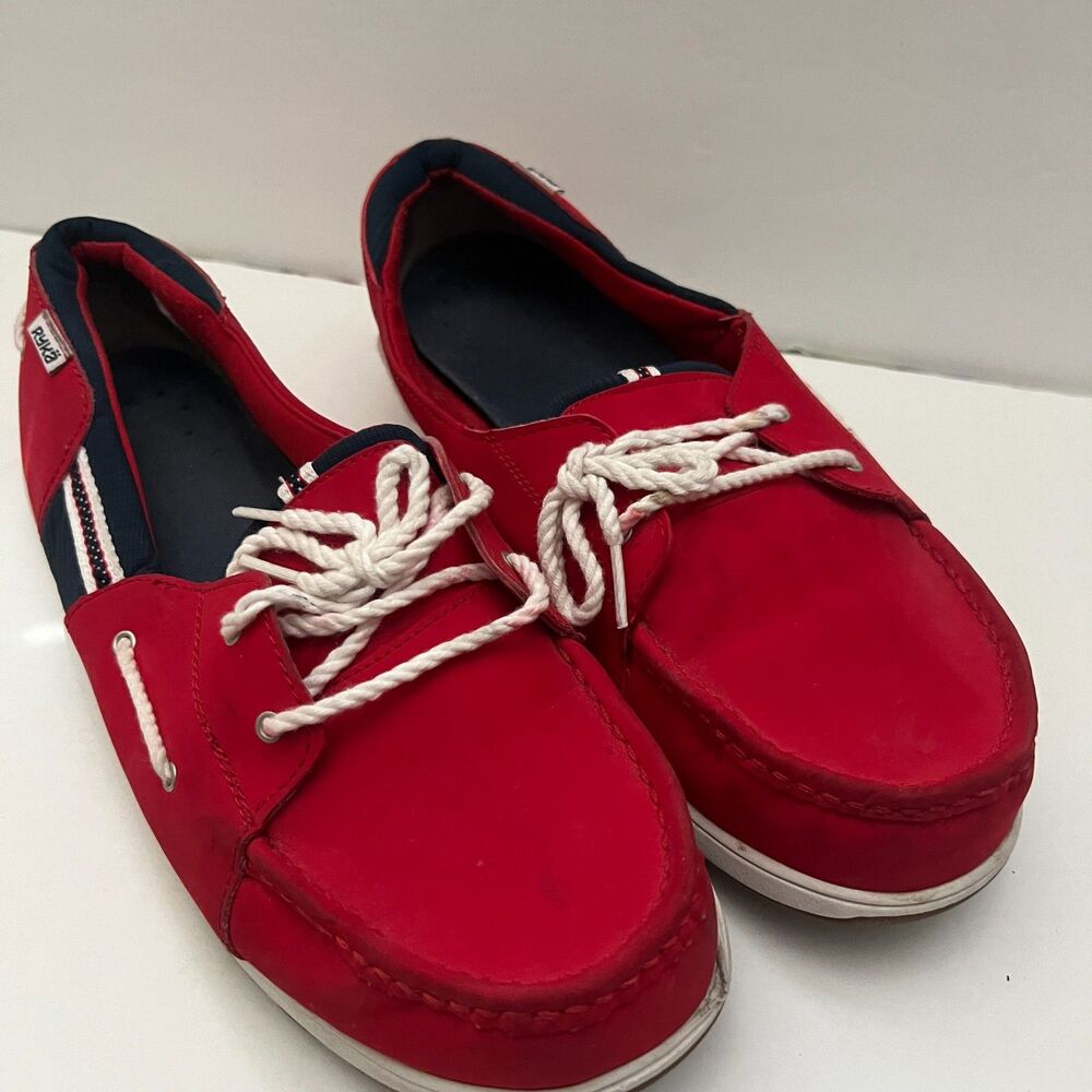 Ryka Women's Shoes Boat Red Sz 12 W Canvas